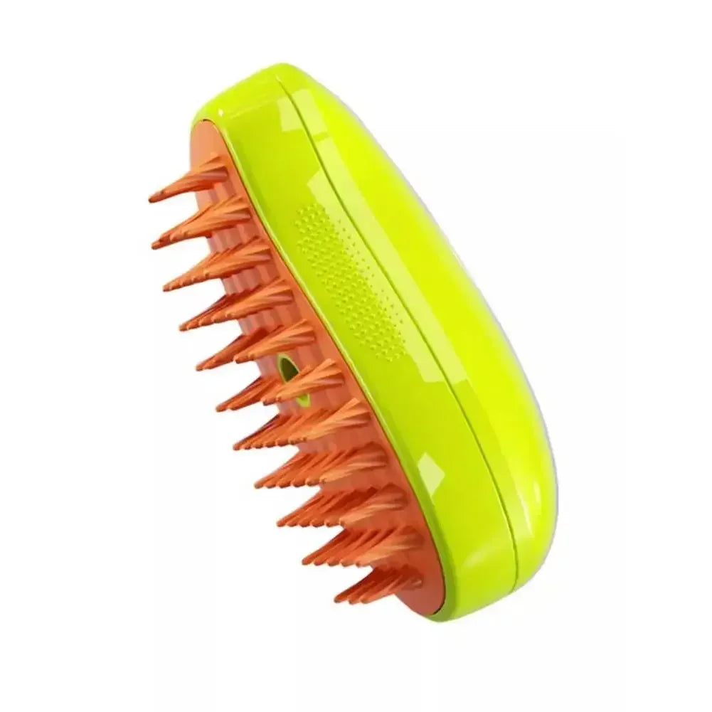 Brosse Vapeur 3-en-1 pour Chiens & Chats – Démêlage, Massage & Nettoyage des Poils