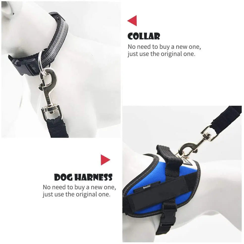 Ceinture de Sécurité Réglable pour Chiens et Chats – Sécurise Vos Animaux en Voiture 🚗🐶🐱