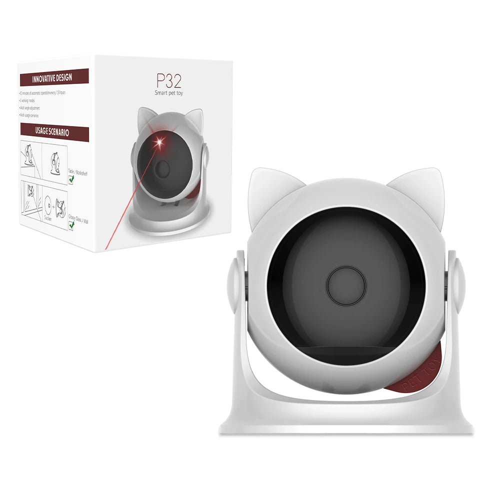 Jouet Laser Interactif pour Chat – Automatique, Silencieux & Rechargeable avec 3 Modes de Vitesse