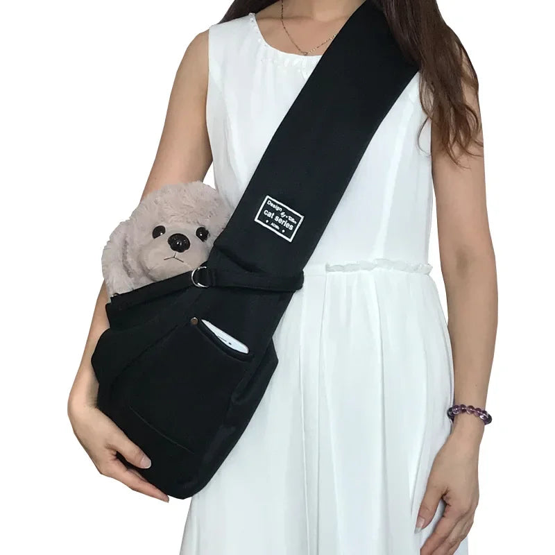 Sac de Transport Bandoulière pour Petits Chiens & Chats – Léger, Confortable & Pratique