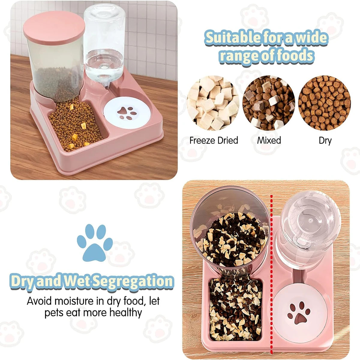 Distributeur Automatique de Nourriture et d’Eau – Alimentation et Hydratation Optimales
