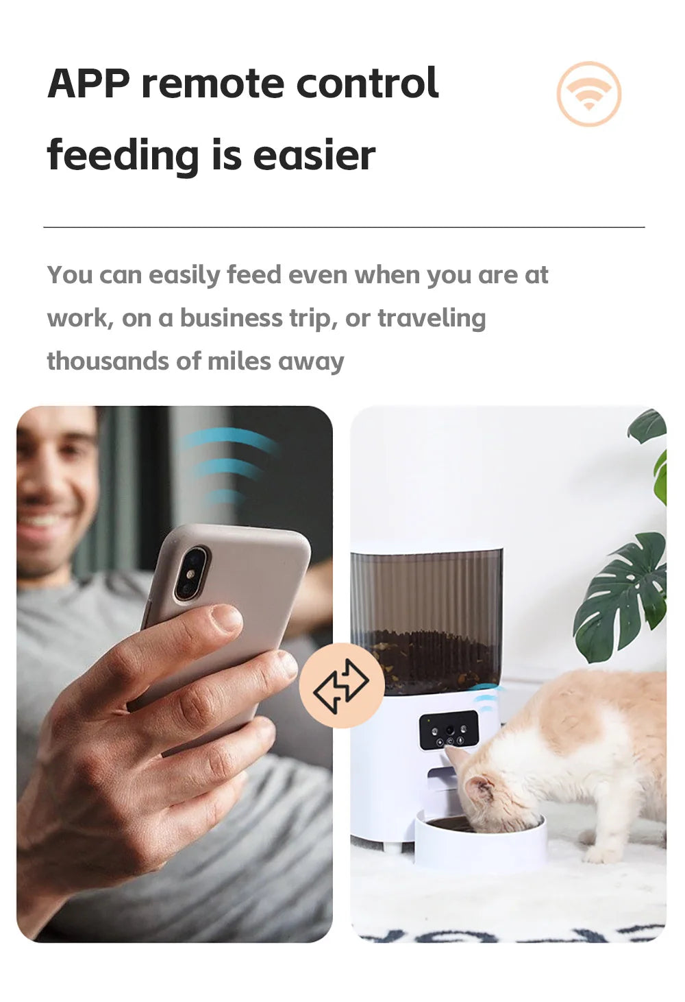 Distributeur Automatique de Croquettes avec Caméra – Smart Feeder Connecté
