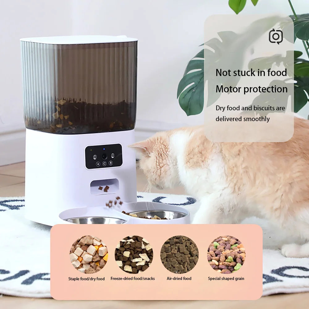 Distributeur Automatique de Croquettes avec Caméra – Smart Feeder Connecté
