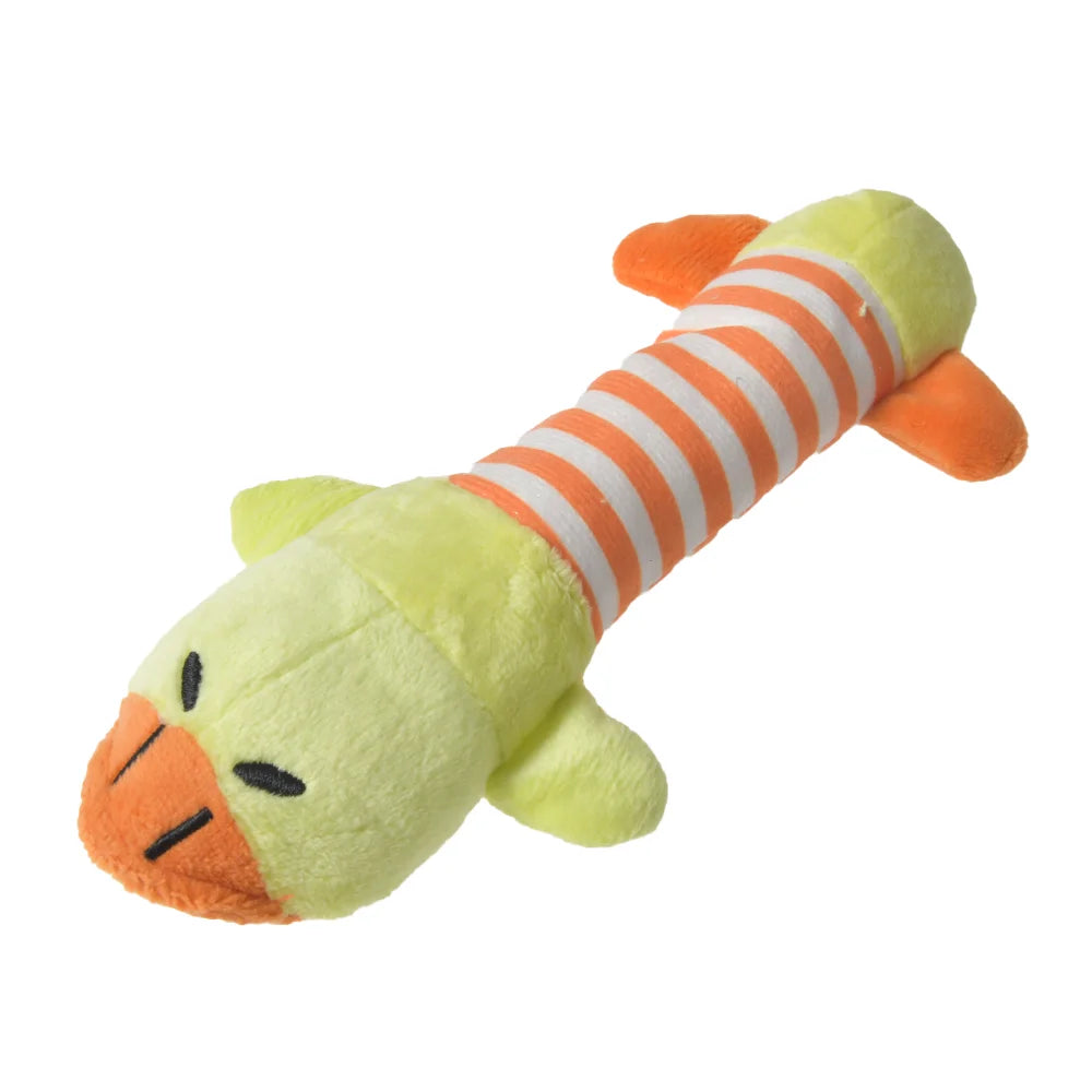 Jouet en Peluche pour Chiens et Chats – Dinosaures, Cochon, Canard, Éléphant 🦖🐶
