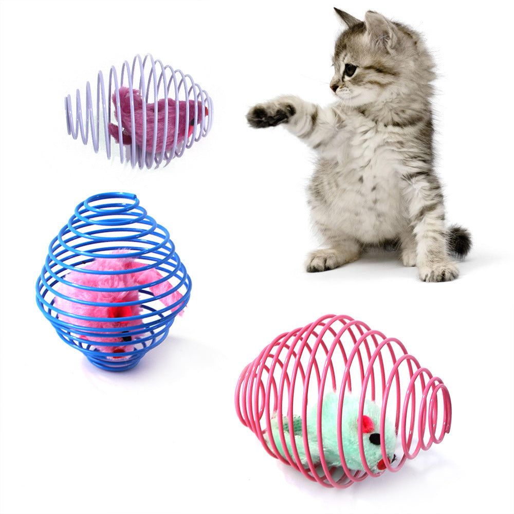 Jouet Ressort Interactif pour Chats – Amusement Infini et Stimulation 🐾🎾
