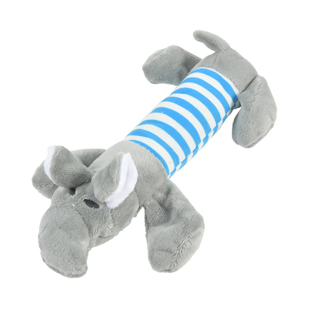 Jouet en Peluche pour Chiens et Chats – Dinosaures, Cochon, Canard, Éléphant 🦖🐶