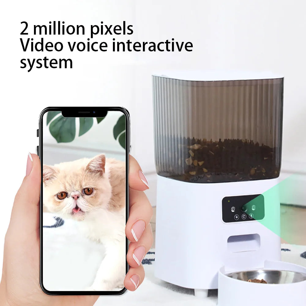 Distributeur Automatique de Croquettes avec Caméra – Smart Feeder Connecté