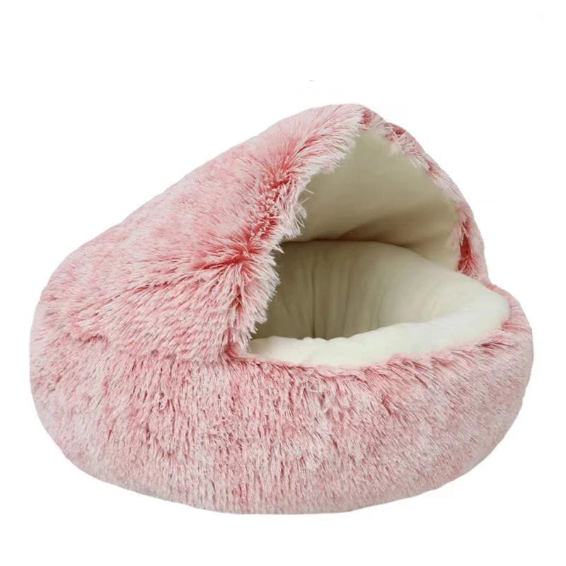 Cat Bed Pet Mattress Warm Soft Plush Pet Bed with Round Cat