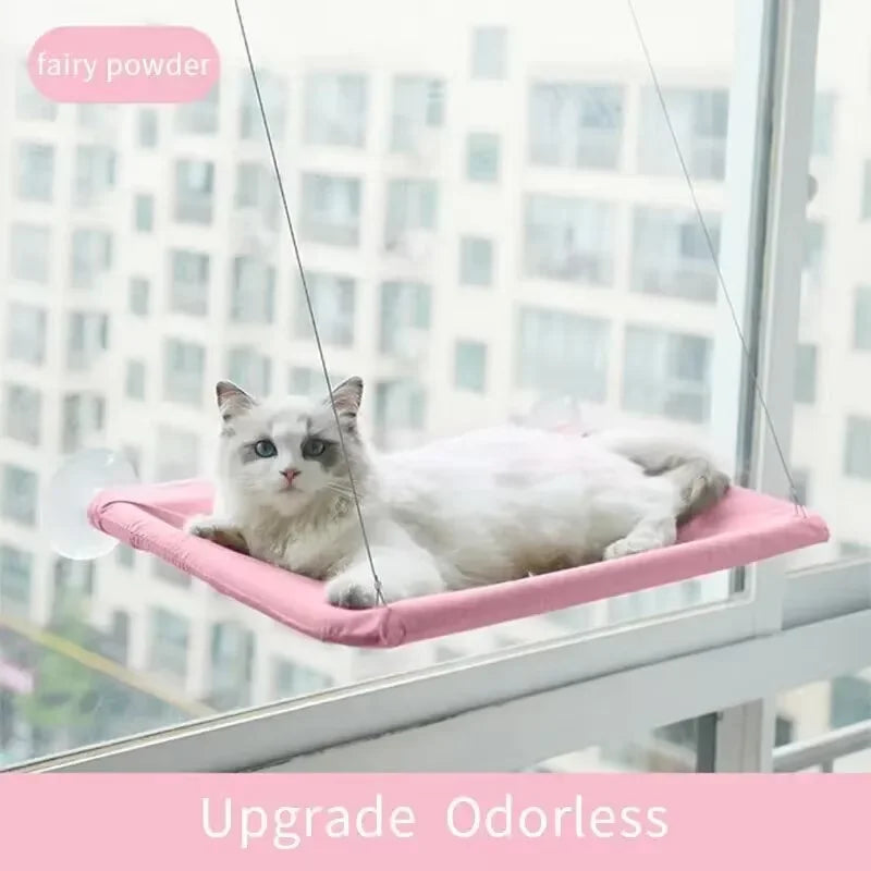 Hamac de Fenêtre pour Chats – Nid Suspendu Confortable et Respirant 🐱☁️