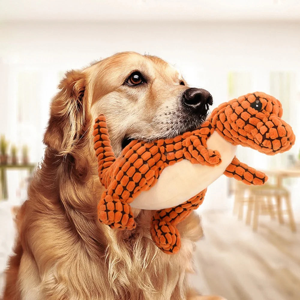 Jouet en Peluche pour Chiens et Chats – Dinosaures, Cochon, Canard, Éléphant 🦖🐶