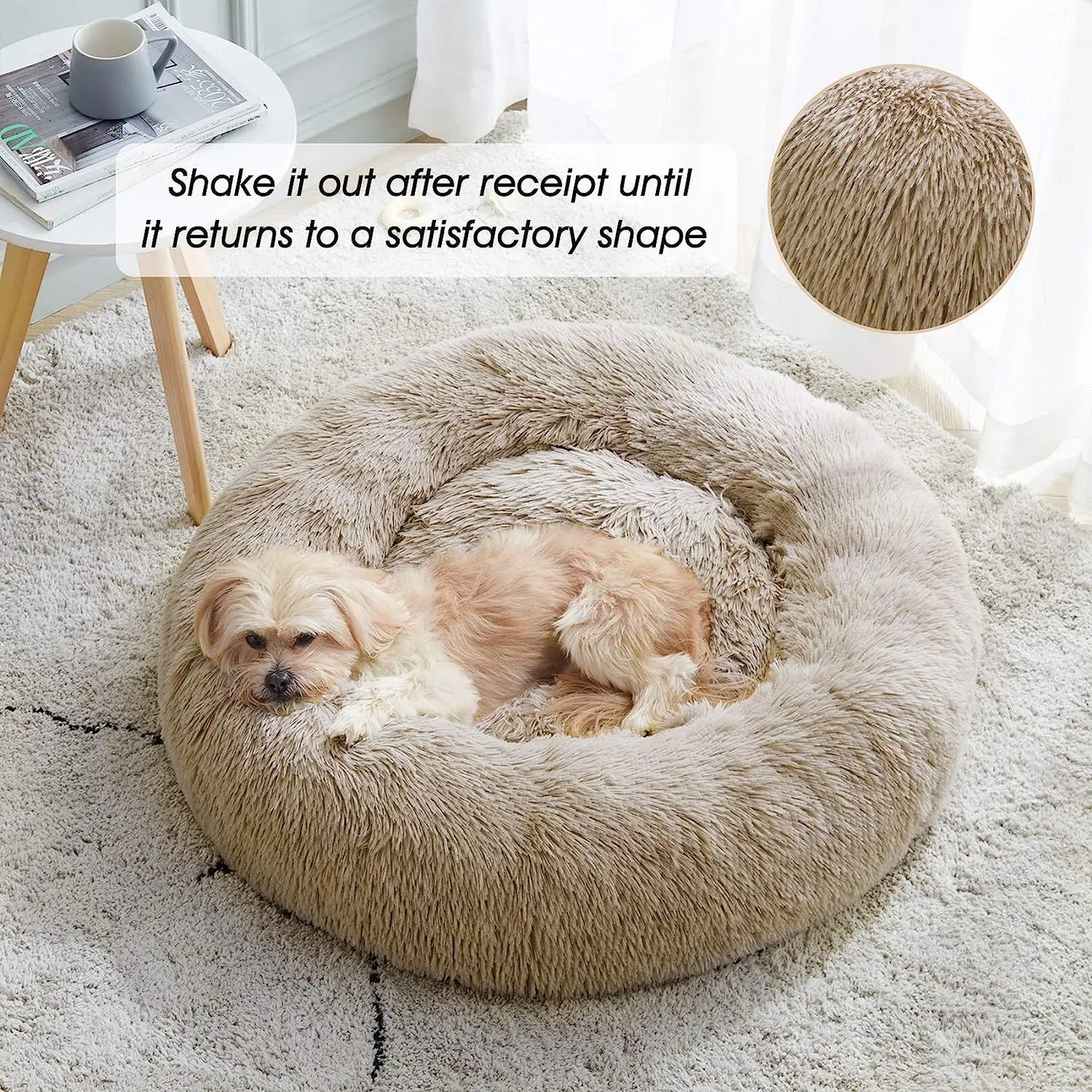 Panier Douillet pour Chats â Lit Moelleux et Chaud en Peluche đ±đ€