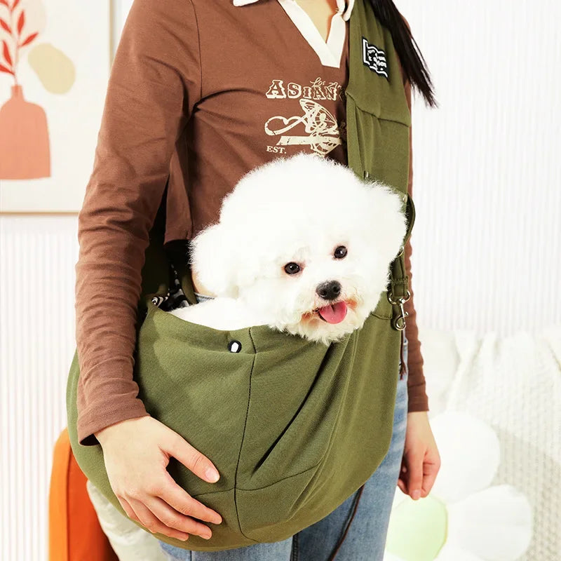 Sac de Transport Bandoulière pour Petits Chiens & Chats – Léger, Confortable & Pratique
