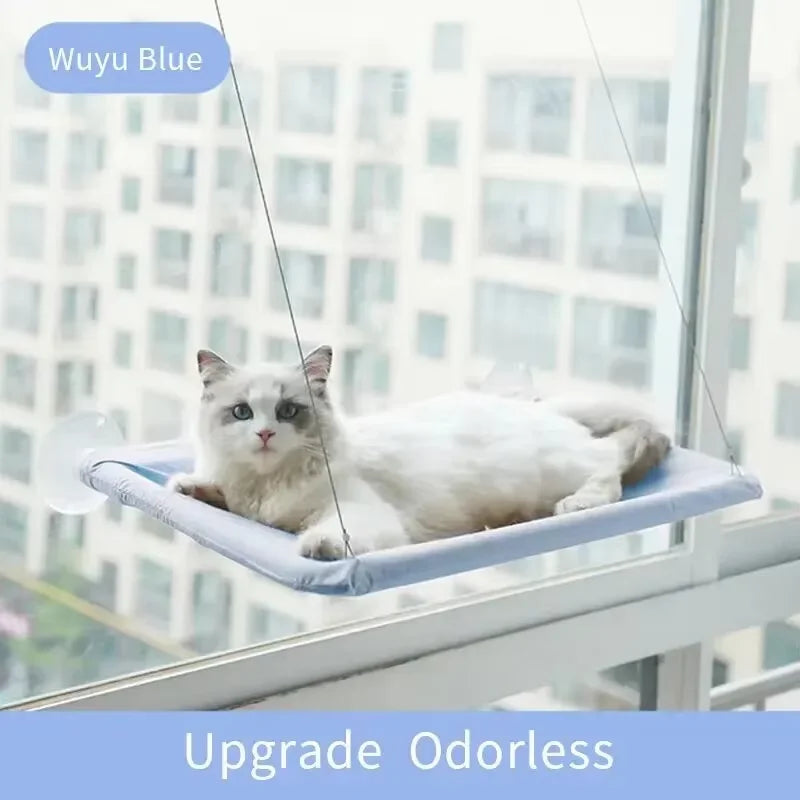 Hamac de Fenêtre pour Chats – Nid Suspendu Confortable et Respirant 🐱☁️