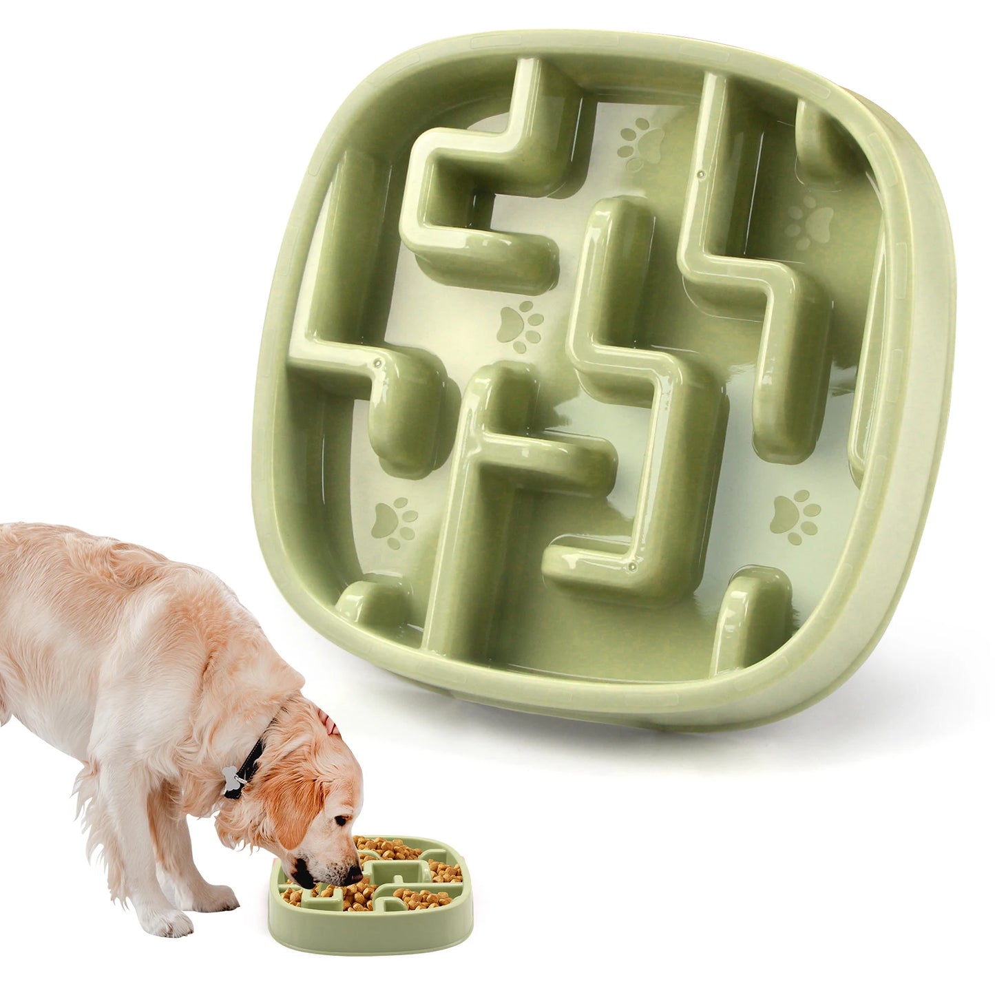 🐶 Bol Anti-Glouton pour Chiens – Ralentissez les Repas pour une Meilleure Digestion ! 🦴