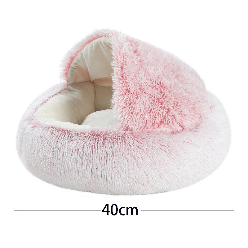 Cat Bed Pet Mattress Warm Soft Plush Pet Bed with Round Cat