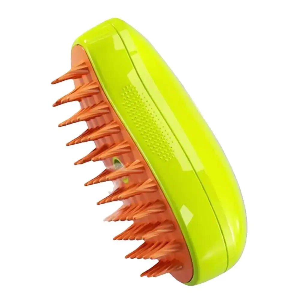 Brosse Vapeur 3-en-1 pour Chiens & Chats – Démêlage, Massage & Nettoyage des Poils
