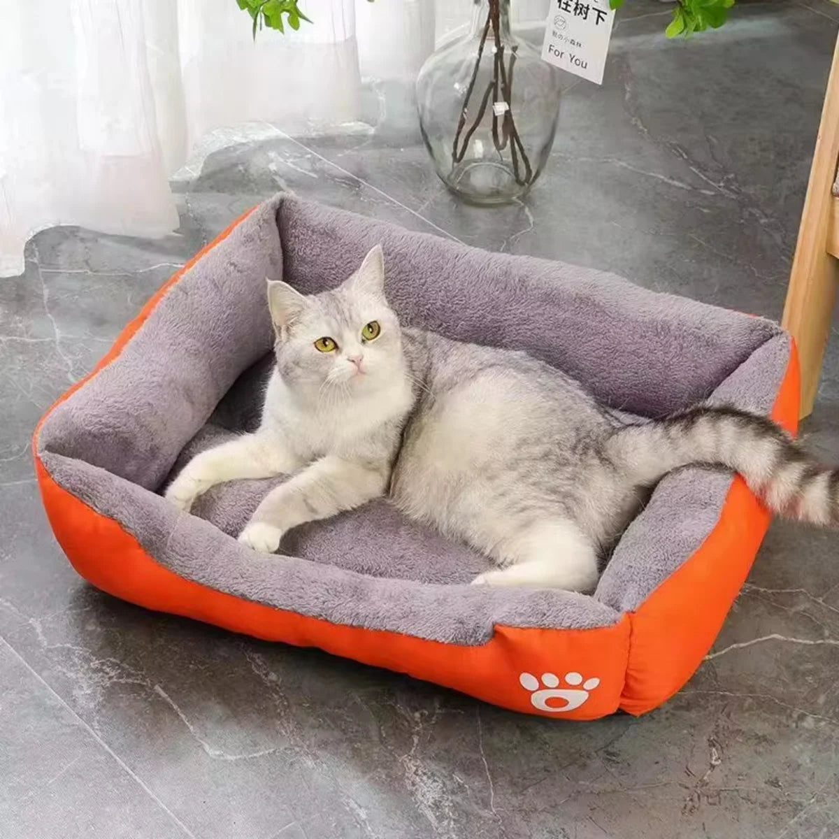 Square Winter Soft Warm House for Dog Bed for Dog Mat