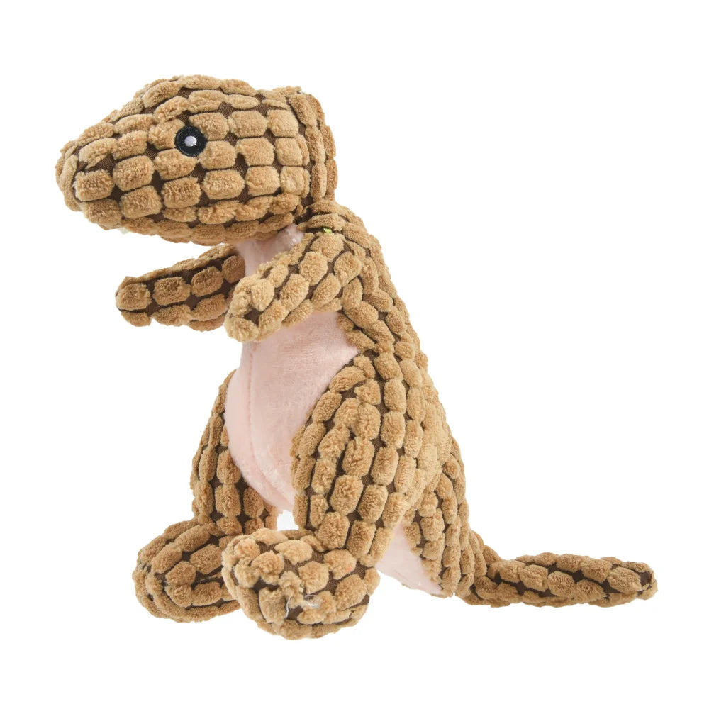 Jouet en Peluche pour Chiens et Chats – Dinosaures, Cochon, Canard, Éléphant 🦖🐶