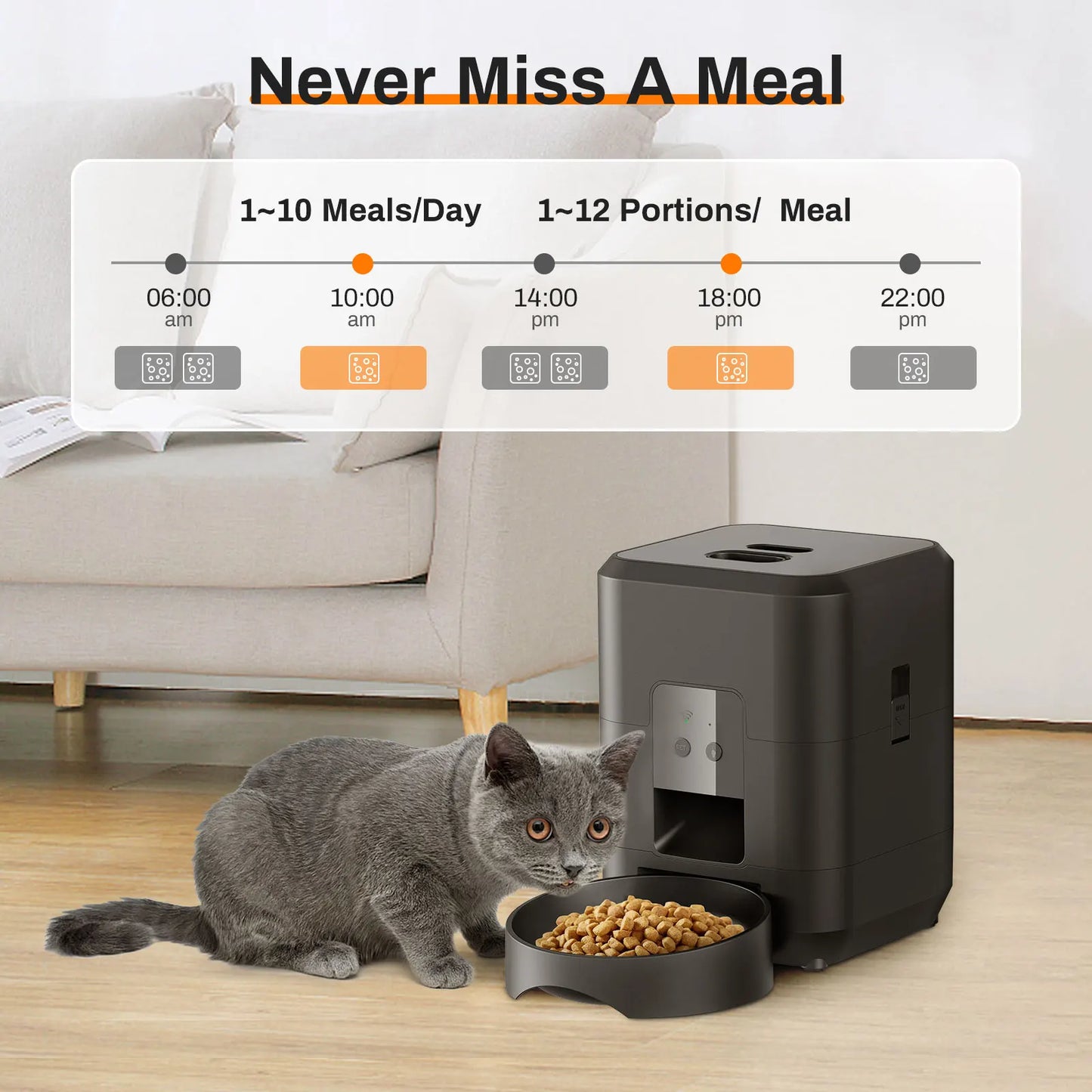 Distributeur Automatique de Nourriture pour Chiens et Chats – Alimentation Intelligente et Équilibrée
