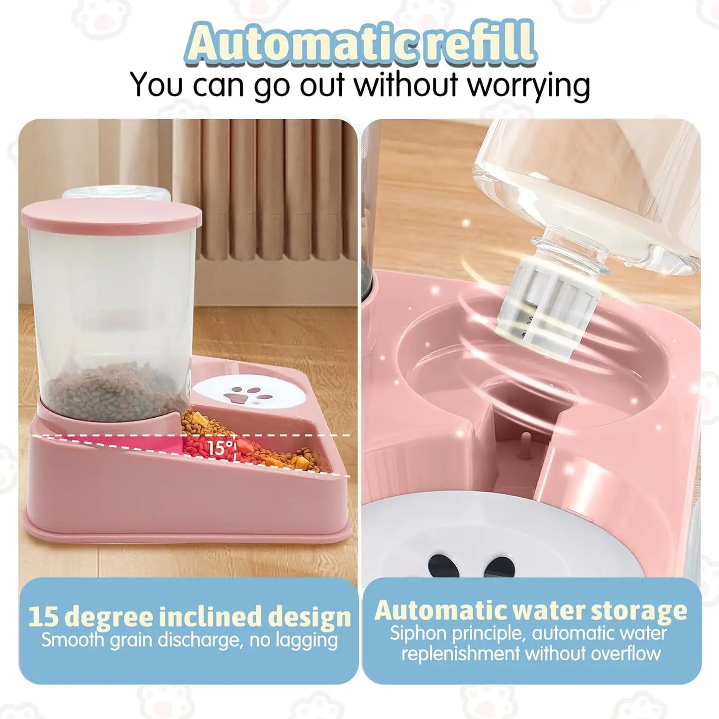 Distributeur Automatique de Nourriture et d’Eau – Alimentation et Hydratation Optimales