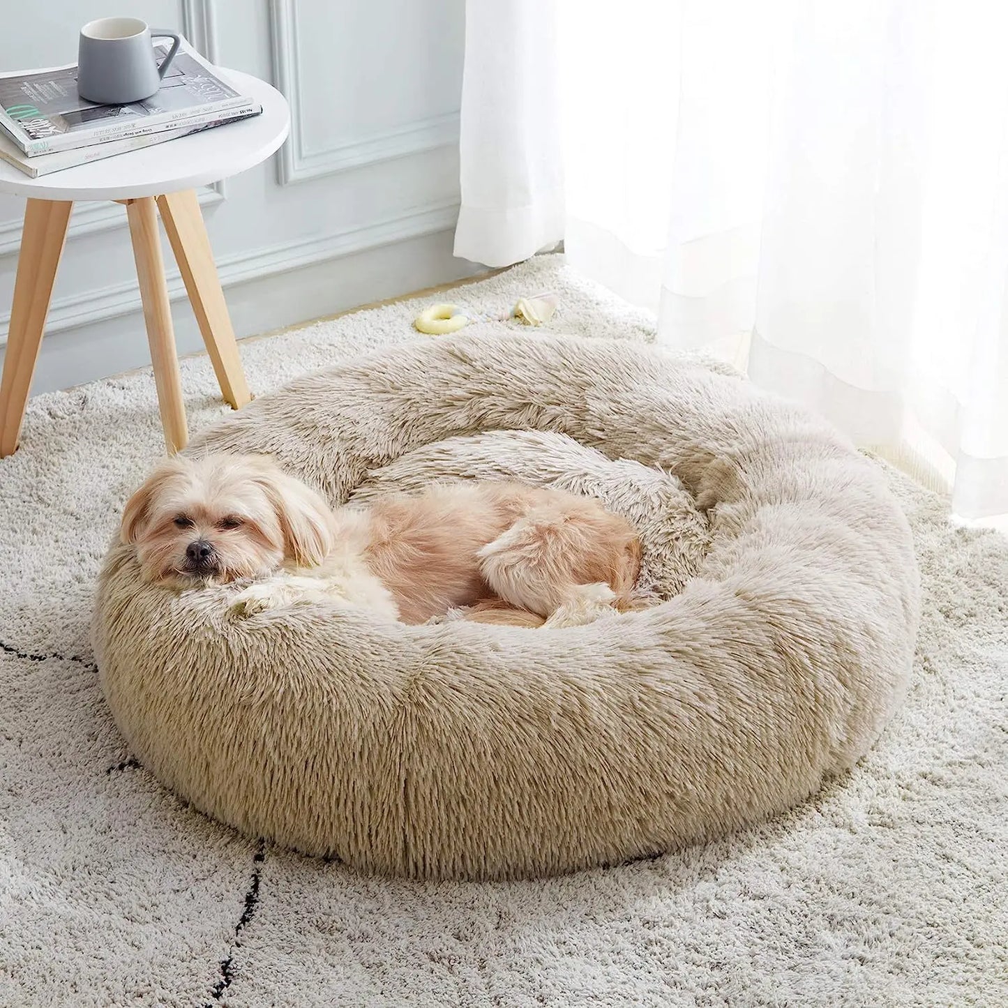 Panier Douillet pour Chats â Lit Moelleux et Chaud en Peluche đ±đ€