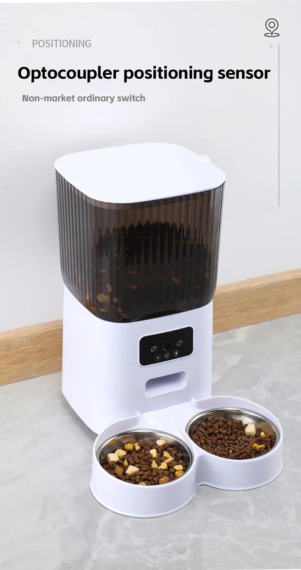 Distributeur Automatique de Croquettes avec Caméra – Smart Feeder Connecté