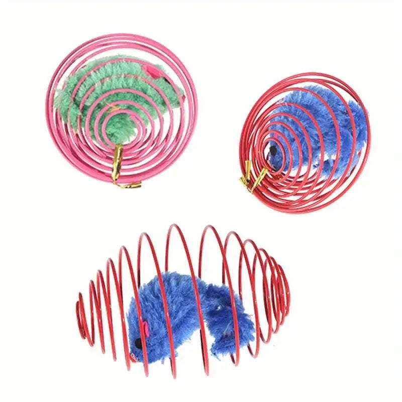 Jouet Ressort Interactif pour Chats – Amusement Infini et Stimulation 🐾🎾