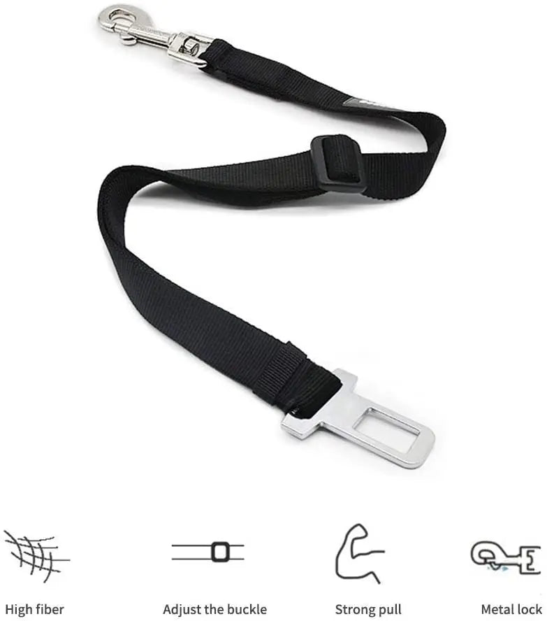 Ceinture de Sécurité Réglable pour Chiens et Chats – Sécurise Vos Animaux en Voiture 🚗🐶🐱