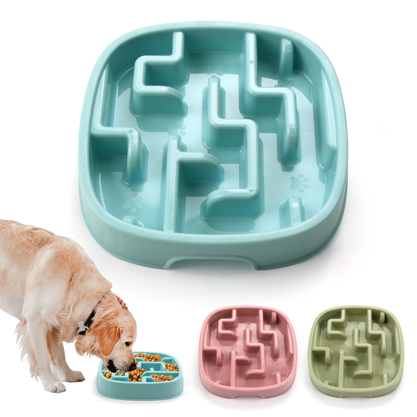 🐶 Bol Anti-Glouton pour Chiens – Ralentissez les Repas pour une Meilleure Digestion ! 🦴