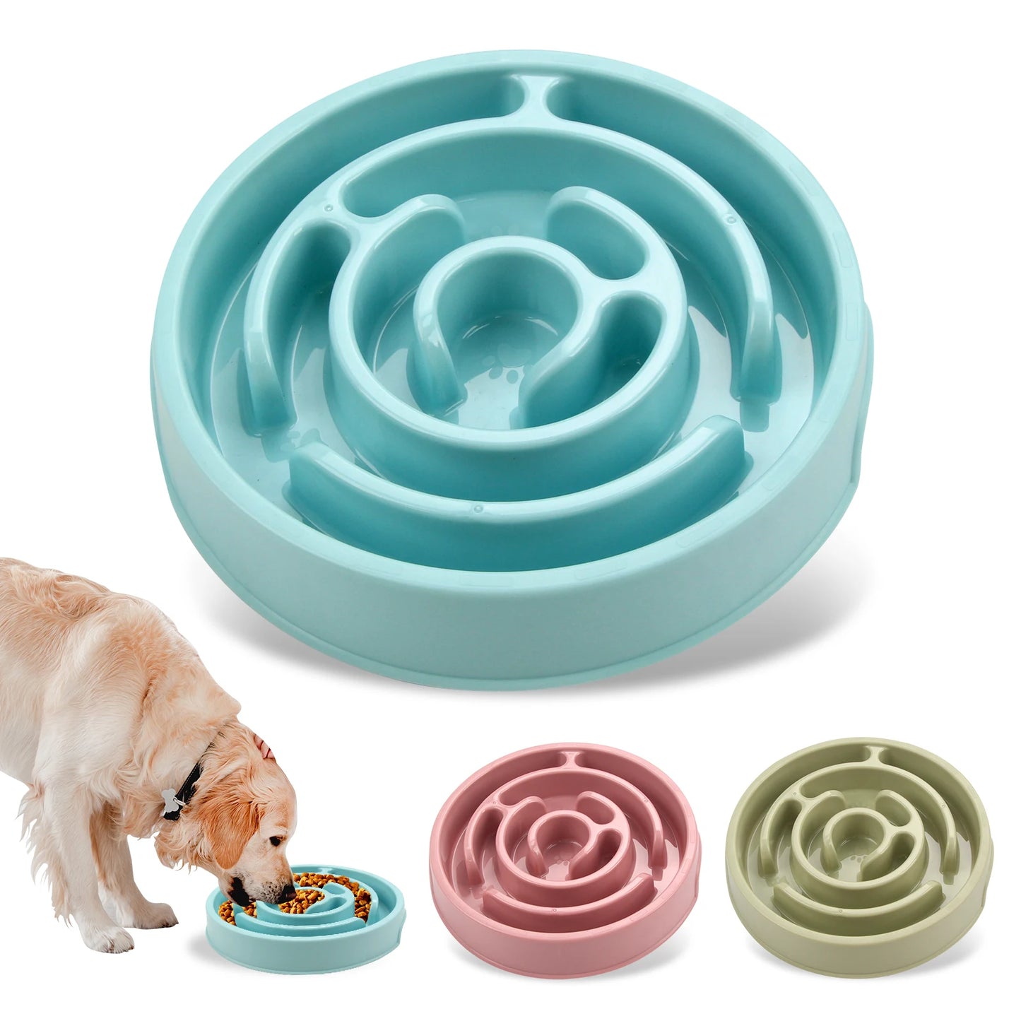 🐶 Bol Anti-Glouton pour Chiens – Ralentissez les Repas pour une Meilleure Digestion ! 🦴