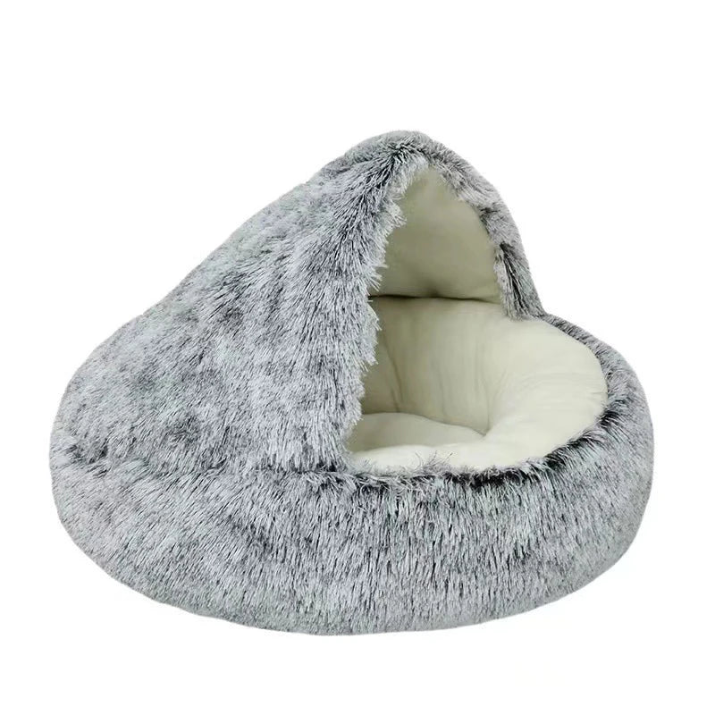Cat Bed Pet Mattress Warm Soft Plush Pet Bed with Round Cat