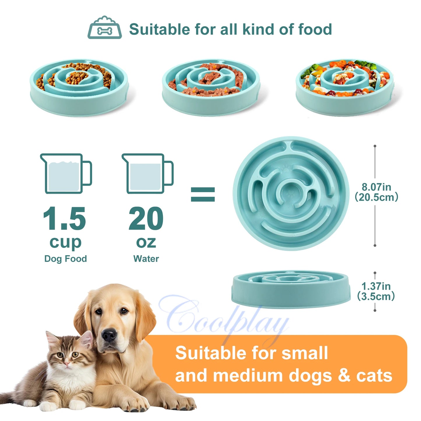 🐶 Bol Anti-Glouton pour Chiens – Ralentissez les Repas pour une Meilleure Digestion ! 🦴