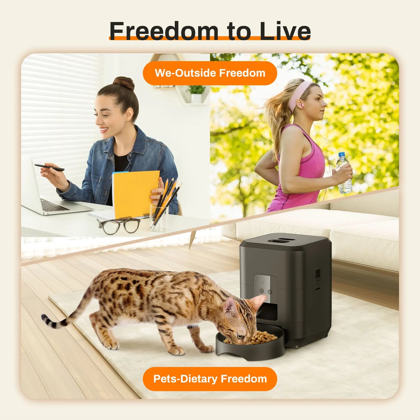 Distributeur Automatique de Nourriture pour Chiens et Chats – Alimentation Intelligente et Équilibrée