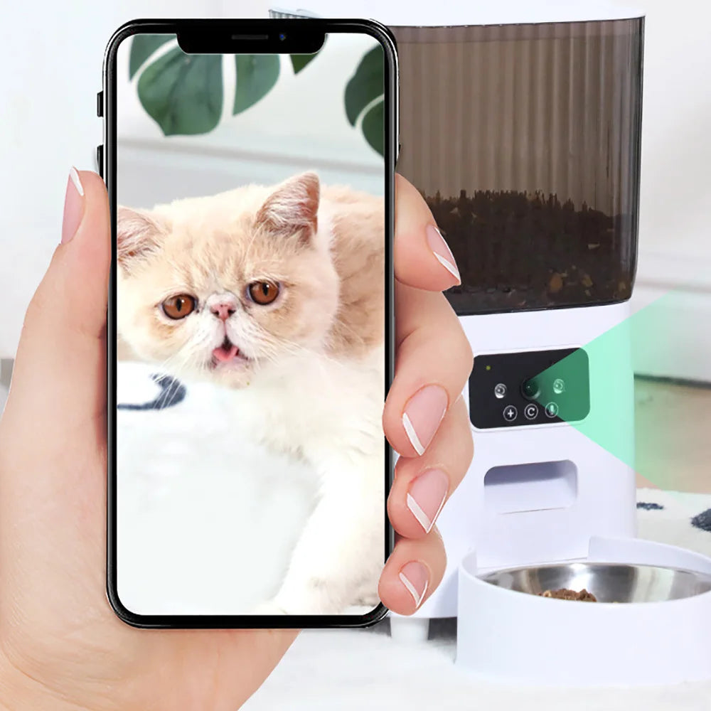 Distributeur Automatique de Croquettes avec Caméra – Smart Feeder Connecté