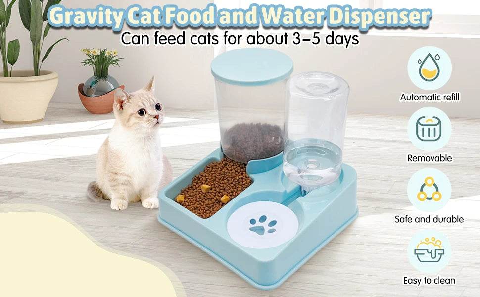 Distributeur Automatique de Nourriture et d’Eau – Alimentation et Hydratation Optimales