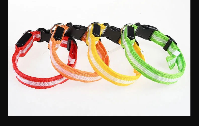 Collier Lumineux LED pour Chien – Sécurité Nocturne, Réglable & Résistant, Multi-Modes & Haute Visibilité