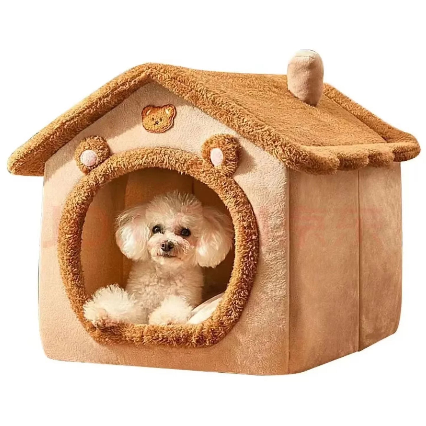 Maison Confortable pour Chiens et Chats – Abri Douillet et Facile à Nettoyer 🏡🐾