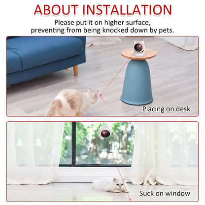 Jouet Laser Interactif pour Chat – Automatique, Silencieux & Rechargeable avec 3 Modes de Vitesse