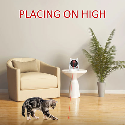 Jouet Laser Interactif pour Chat – Automatique, Silencieux & Rechargeable avec 3 Modes de Vitesse