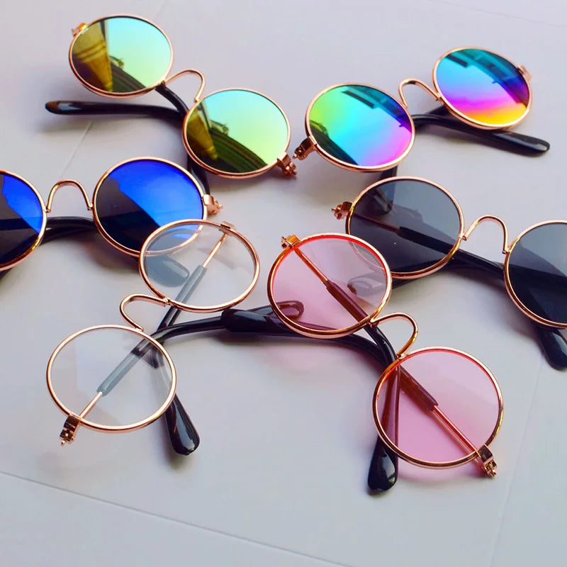 Lunettes Rétro pour Chats & Petits Chiens – Accessoire Cosplay & Protection UV