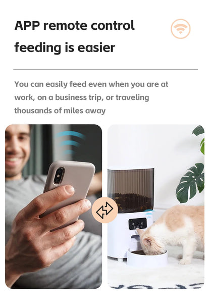 Distributeur Automatique de Croquettes avec Caméra – Smart Feeder Connecté
