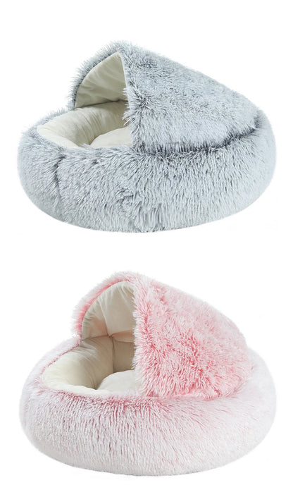 Cat Bed Pet Mattress Warm Soft Plush Pet Bed with Round Cat