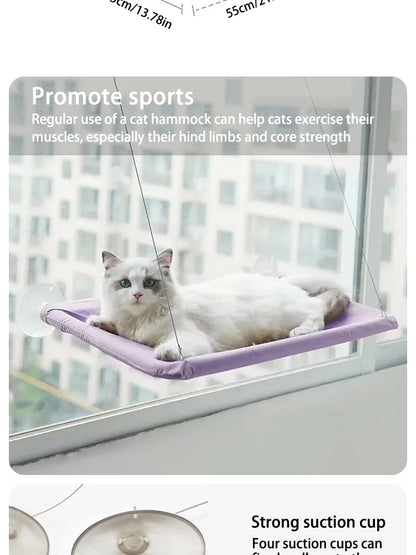 Hamac de Fenêtre pour Chats – Nid Suspendu Confortable et Respirant 🐱☁️