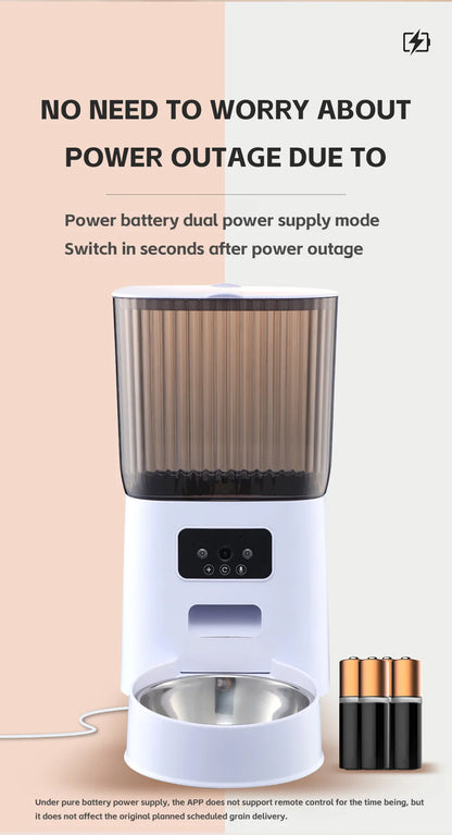 Distributeur Automatique de Croquettes avec Caméra – Smart Feeder Connecté