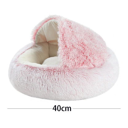 Cat Bed Pet Mattress Warm Soft Plush Pet Bed with Round Cat