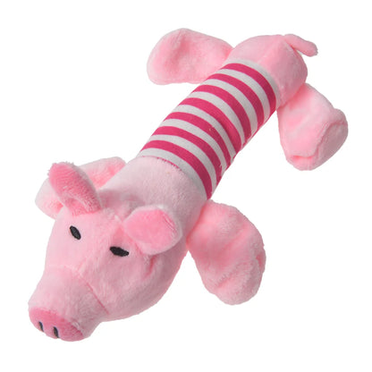 Jouet en Peluche pour Chiens et Chats – Dinosaures, Cochon, Canard, Éléphant 🦖🐶