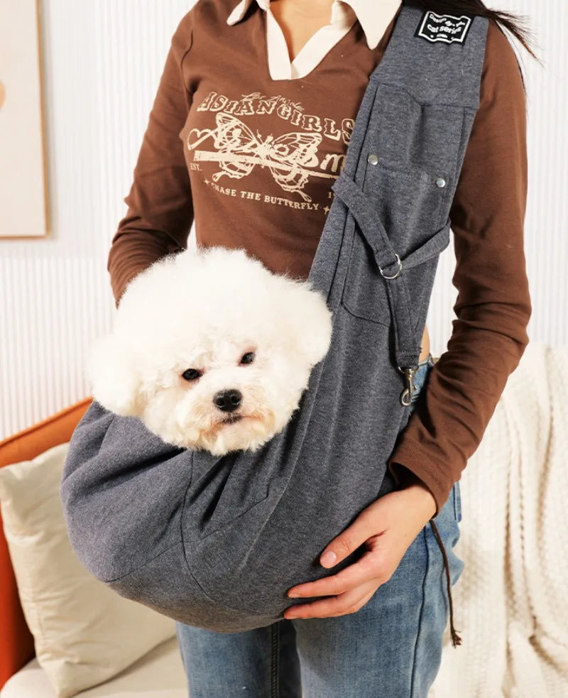 Sac de Transport Bandoulière pour Petits Chiens & Chats – Léger, Confortable & Pratique
