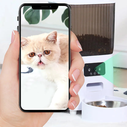 Distributeur Automatique de Croquettes avec Caméra – Smart Feeder Connecté
